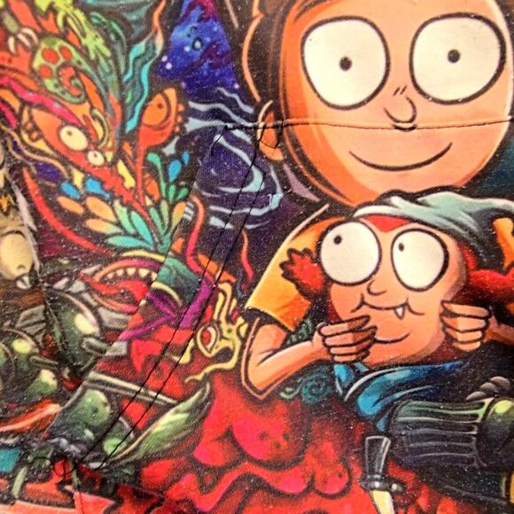 Rick Morty Graphic Hoodie Colorful Cartoon Print Large AOP Pullover - Picture 8 of 16